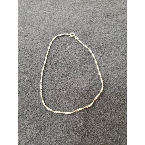 Silver 925 Chain bracelet-Twist Rope Dainty Snake Chain- Herringbone bracelet - Picture 2 of 10